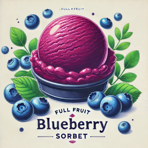 Sorbet plein fruit myrtille