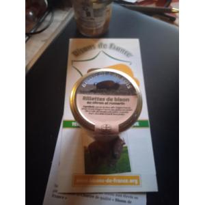 Rillettes bison au citron et romarin - 180g