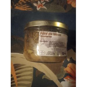 Pâtés  de bison  moutarde -180g