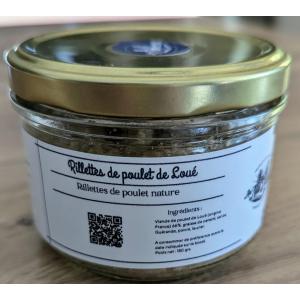 Rillettes de poulet de loué nature