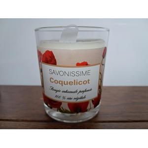 Bougie coquelicot