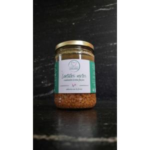 Lentilles vertes cuisinées