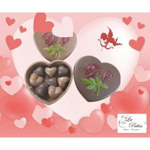 Coeurs chocolat lait/noir
