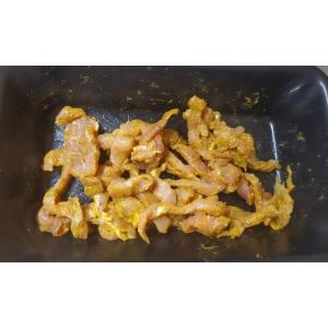 émincés de porc au curry