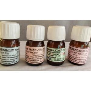 Huiles de massage géranium rosat