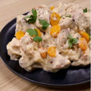 Sauté de porc à la moutarde 2 parts