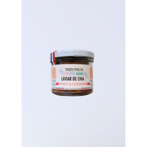 Caviar de chia au piment et à la coriandre