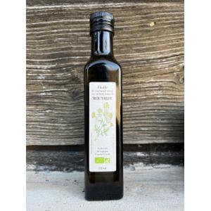 Huile vierge bio aromatisée moutarde