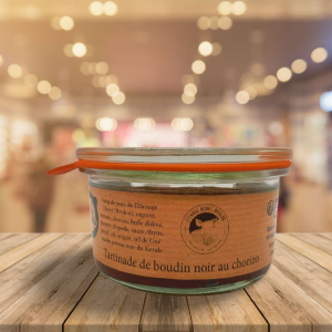 Tartinade de boudin noir au chorizo