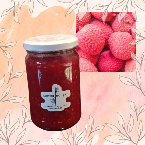 Confiture framboise myrtille litchi