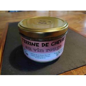 Terrine de chèvre au vin rouge