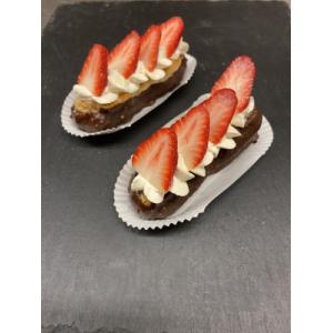 P/eclairs aux fraises par 2
