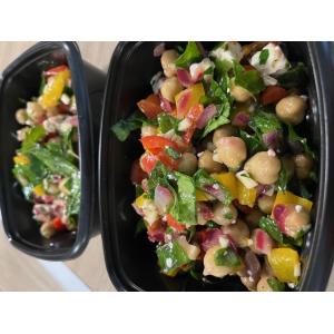 Entrée 🥗salade fraîcheur pois chiches & feta