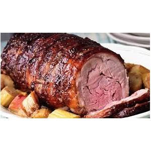 Selle de gigot d'agneau en rôti de pâques