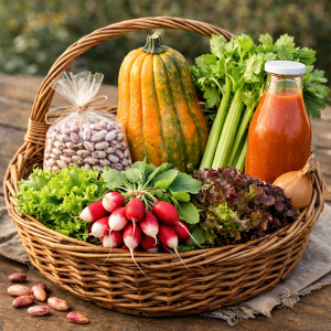 Moyen assortiment de légumes de saison