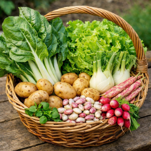 Moyen assortiment de légumes de saison