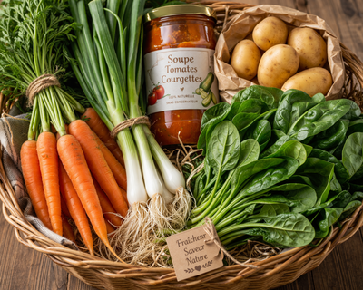 Grand assortiment de légumes de saison