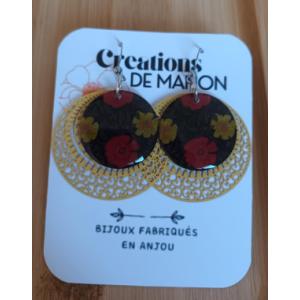 Boucles fleurs et jaune