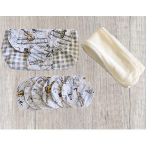 Kit de beauté motif partition de musique