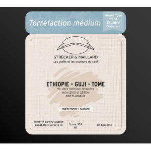 Café grain - ethiopie-guji- torréf. medium