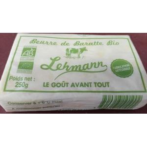 Beurre de baratte lehmann bio 250gr