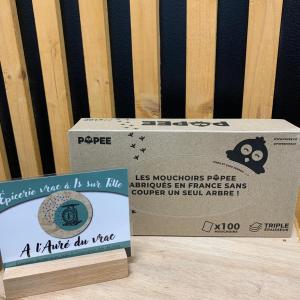 Popee mouchoirs peaux sensibles