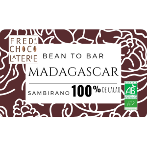 Chocolat 'bean to bar' de madagascar 100%