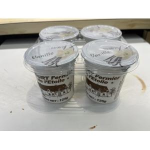 🥛 lot de 4 yaourts vanille ferme de l'etoile