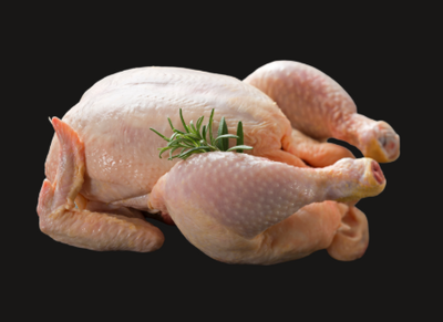 Poulet entier cru