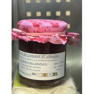Confiture pomme-vanille  jardin des calotiers