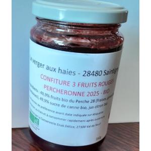 Confiture bio 3 fruits rouges
