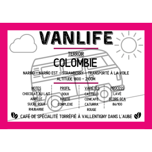 Vanlife 250g - origine colombie - en grains