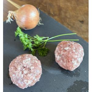 Boulettes nature de porc bio 240g (2 pièces)