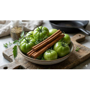 Tomate verte/cannelle