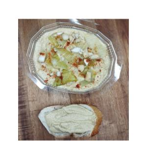 Tartinade poireaux, chévre & noisettes