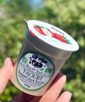 Yaourt brassé fraise (lait entier)