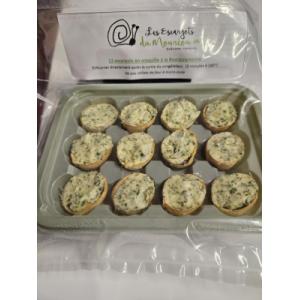 12 escargots en croquille à la bourguignonne