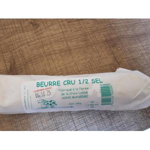 Beurre cru fermier demi-sel (250g)