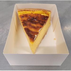 Tarte au flan vanille part
