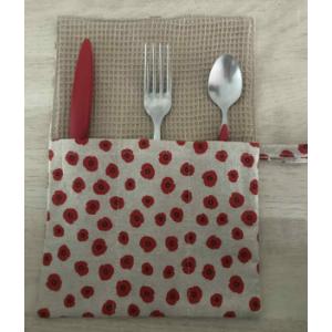 Porte couverts 'coquelicots'