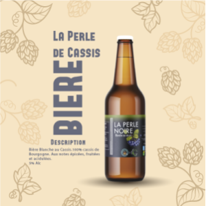 Bière blanche au cassis perle de cassis 33cl