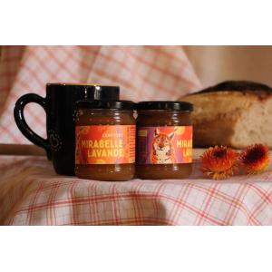 Confiture mirabelle-lavande bio