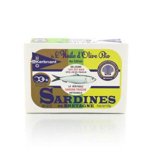 Sardines huile d'olive  et citron bio