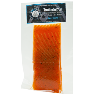 Pavé de truite fumée à trancher