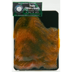 Truite fumée, affinée citron & aneth