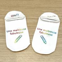 Chaussettes maître, maîtresse, atsem..