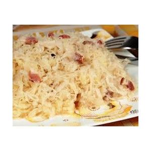 Choucroute avec lardons , a garnir