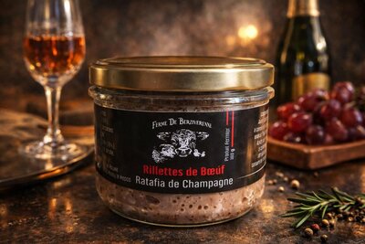 Rillette de bœuf au ratafia de champagne