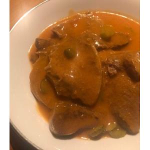 Langue de bœuf sauce piquante