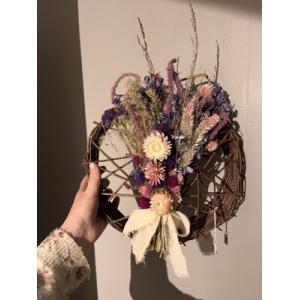 Création florale en fleurs séchées 1